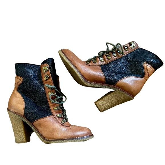 Sam Edelman Tara Two Tone Bootie Sz 6.5 - Picture 7 of 15